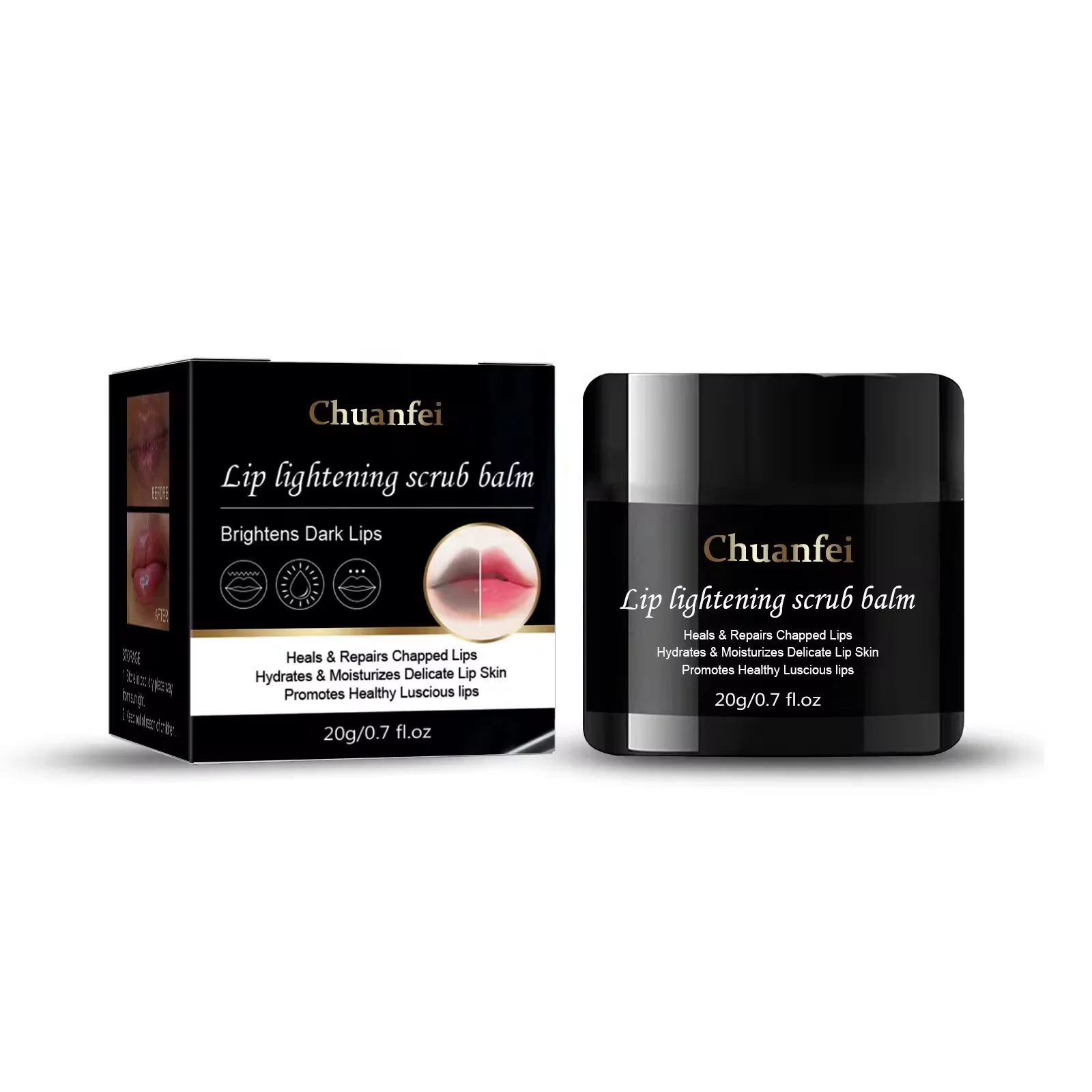 Private label Lip Scrub Balm For Lightening & Brightening Dark Lips For Men & Women