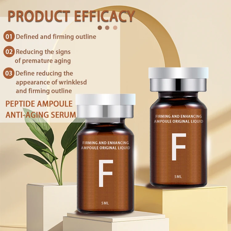 OEM own brand Facial Skin Care & Beauty Ampoule Lift Firming, Wrinkle-Removing, Anti-Aging and fine Lines diluting Essence