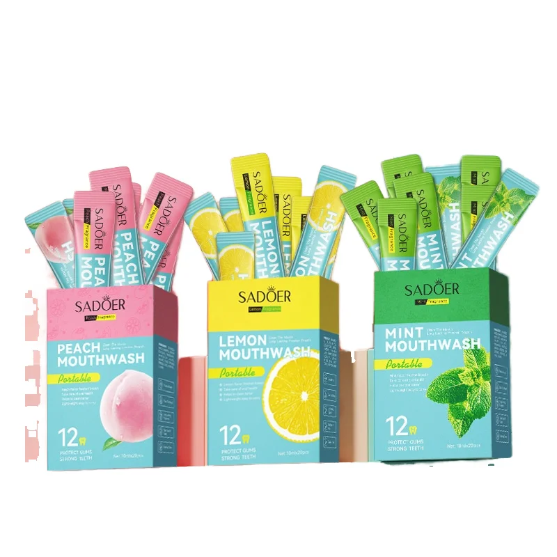 Wholesale Disposable Portable Lemon Mouthwash for Fresh Oral Teeth Cleaning Care Various Fruit Flavors