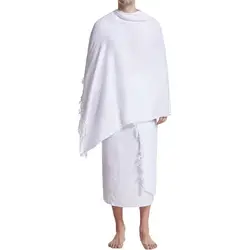 Custom Arab Muslim Men Ihram Ehram Ahram Hajj Umrah Dress Adult 2 Piece Towel Prayer