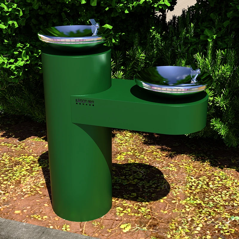 IUISON Factory Supply Commercial Outdoor Pure Water Floor Standing Water Drinking Fountain For Park