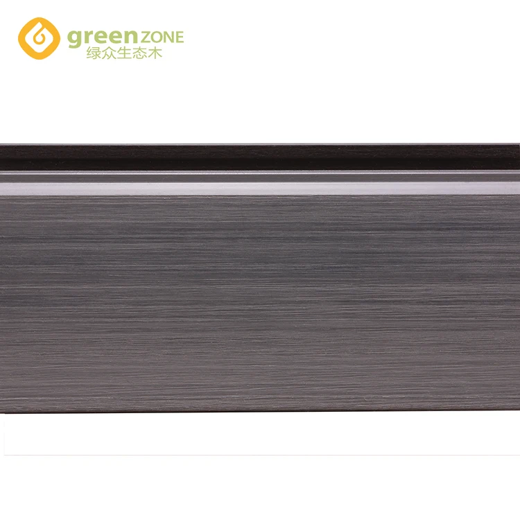 Garden grey board plastic wood panel wpc exterior wall cladding
