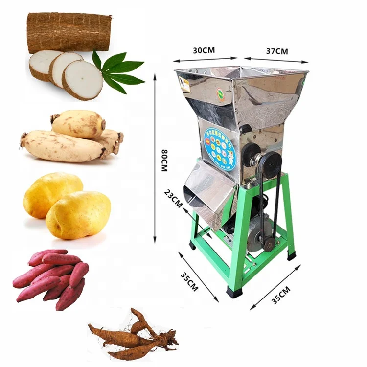 Automatic Fresh Sweet Potato Cassava Crushing Machine Crusher Lotus Root Starch Flour Progressing Grinding Machinery Price