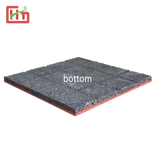 20MM Non Slip Kid Park Rubber Mat Cheap Playground Rubber Tiles Synthetic Epdm Flooring