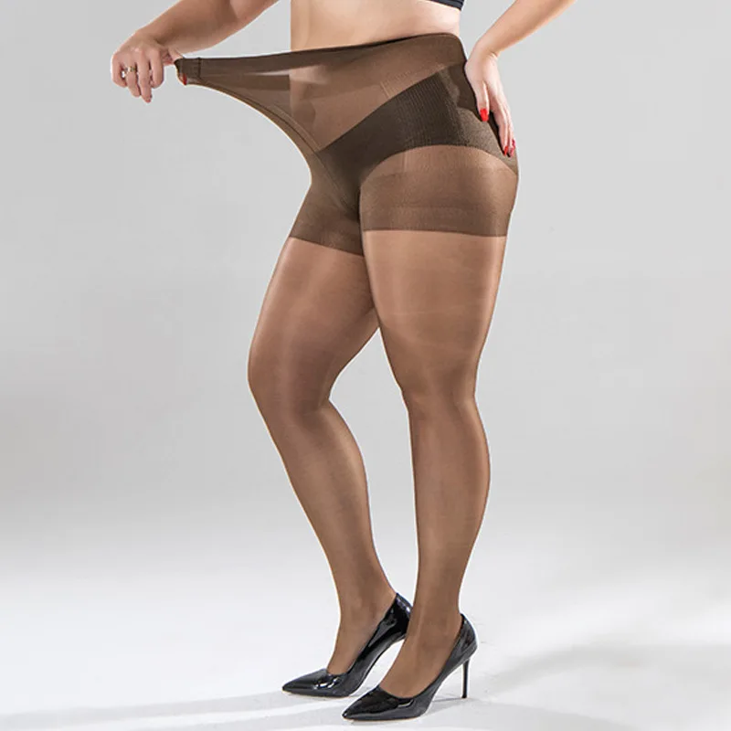 40D Front Plus Crotch Plus Fat Silk Pantyhose Women Sexy Super Thin Stocking Sheer tights