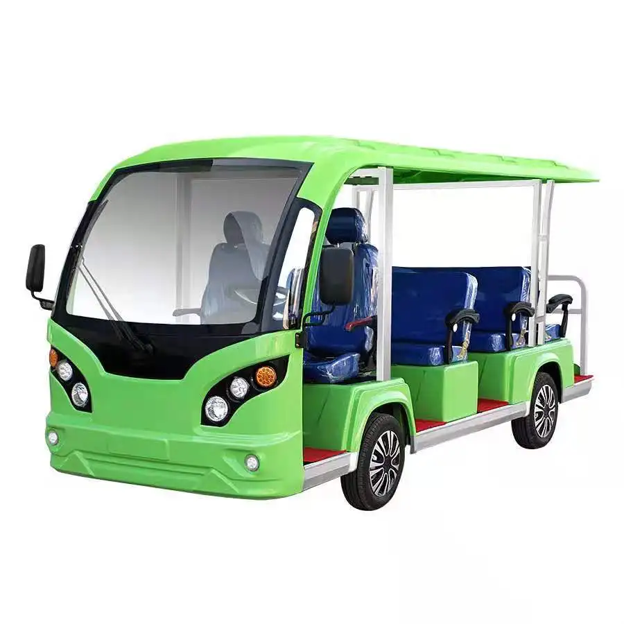 New Style Lower Price Four Wheels Four Seats Shuttle Bus Sightseeing Car With Smart Display