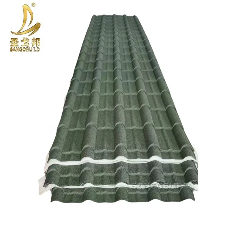 6m Long Span Tile Larger Size New Zealand Corrugated Galvanized Lightweight Stone Coated Metal Roof Spanish