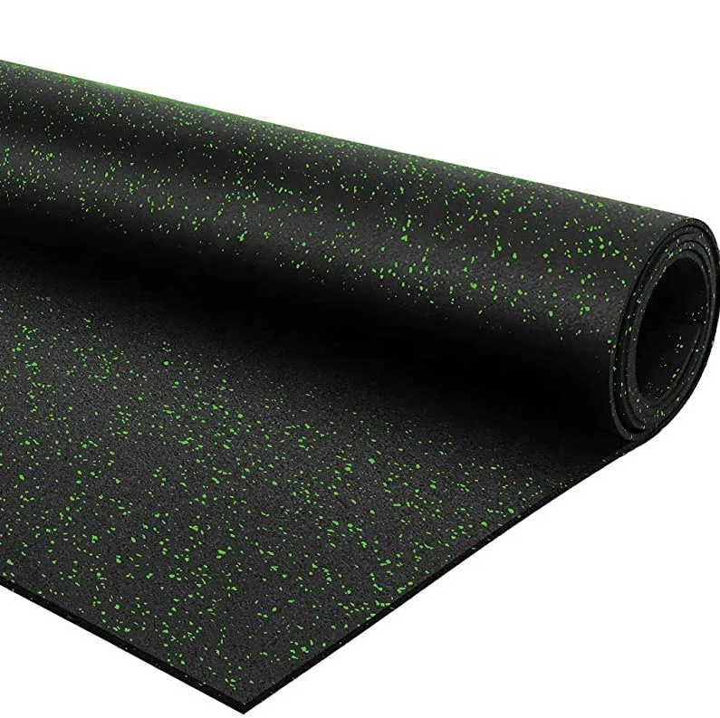 Factory Eco-friendly Anti-slip Durable Epdm Rubber Flooring Mat Roll For Fitness Garage Gym Flooring