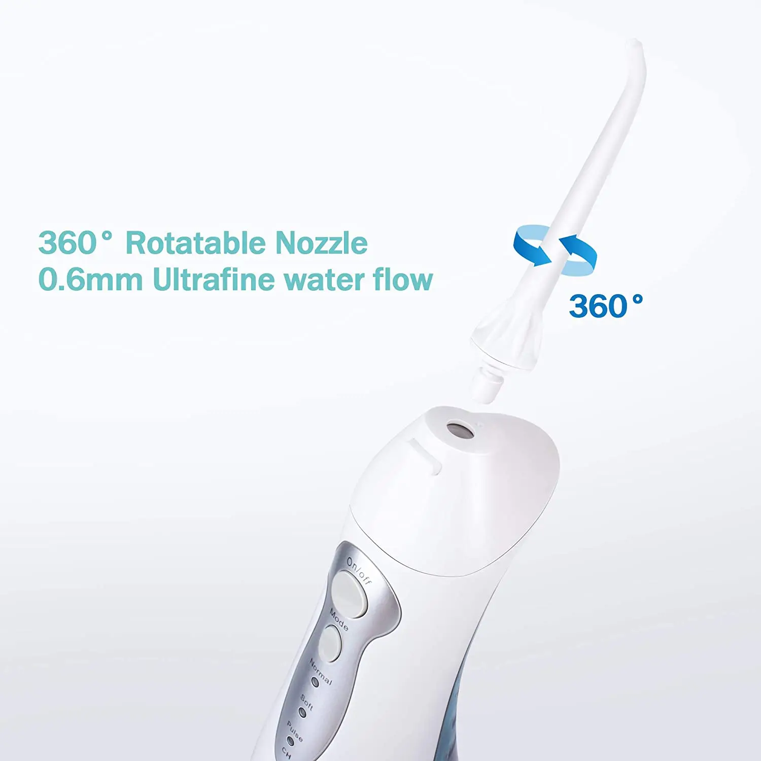 F5020D OEM Water Flosser 3 Modes USB Cable Charged IPX7 Waterproof Portable Wireless Water Flosser 300ml