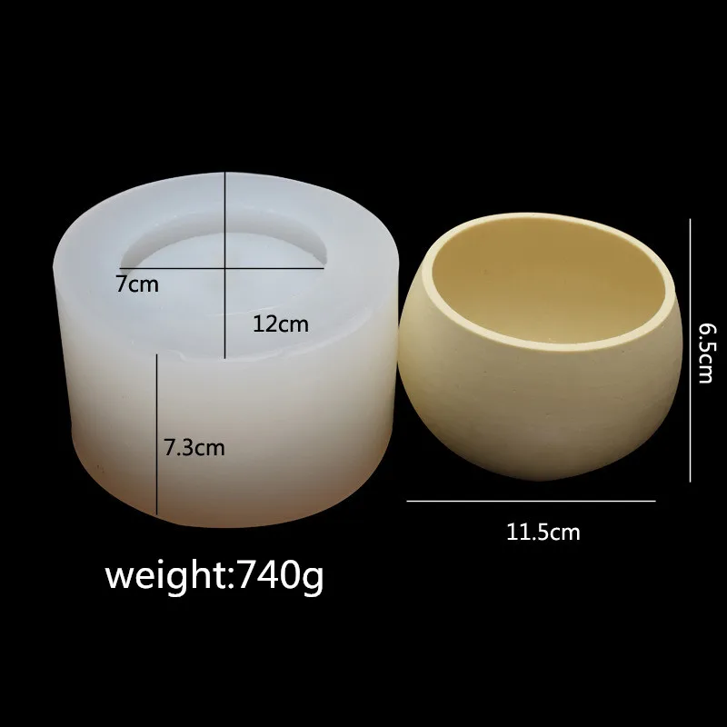 Новый мясистый цемент, цветочный горшок, силиконовая форма, украшение для автомобиля, «сделай сам», форма для сада в горшке из эпоксидной смолы