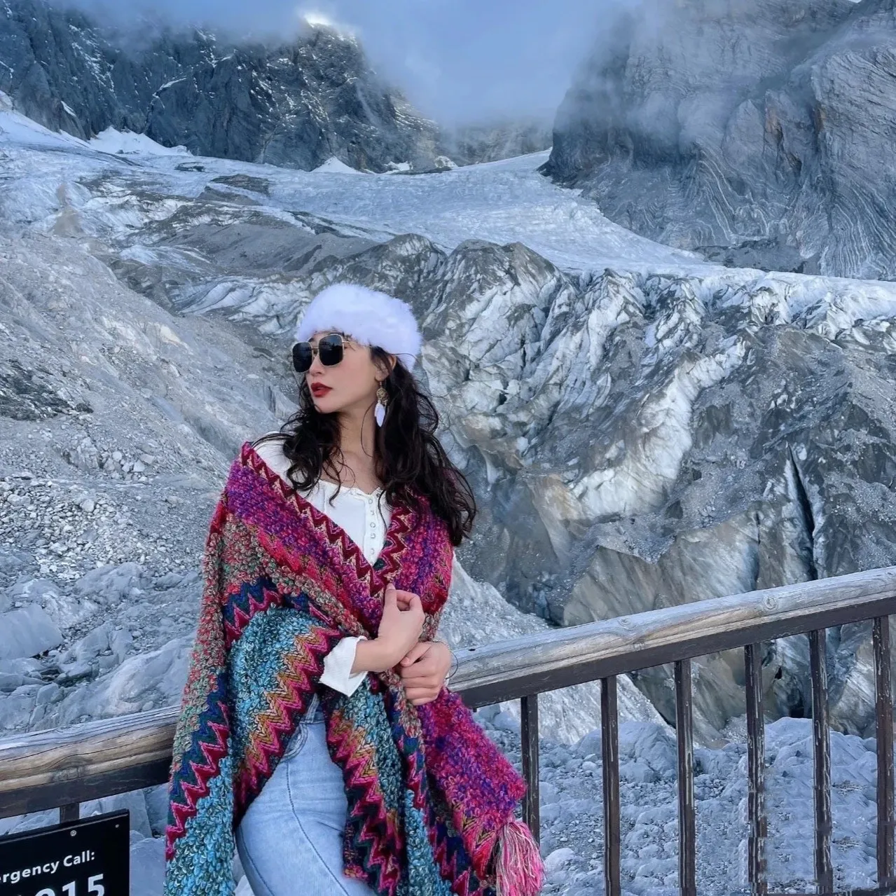 Women Traditional Retro Winter Vintage Poncho Capes Blanket Cardigan Coat Scarf Wrap Tassel Warm Shawl