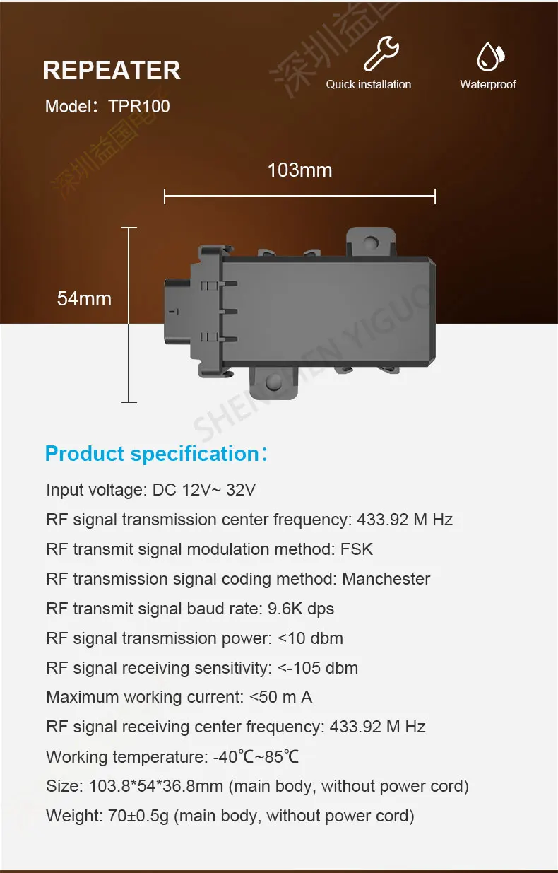 Large Bore 12V1 TPMS External Sensor for OTR Tires Mining Vehicles for CAT for Komatsu Genuine Factory Price