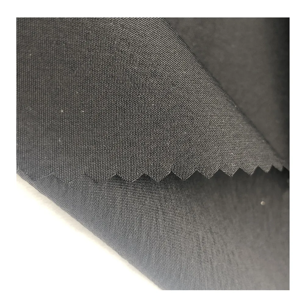 Полностью тусклый смятый нейлоновый спандекс водоотталкивающий материал для брюк