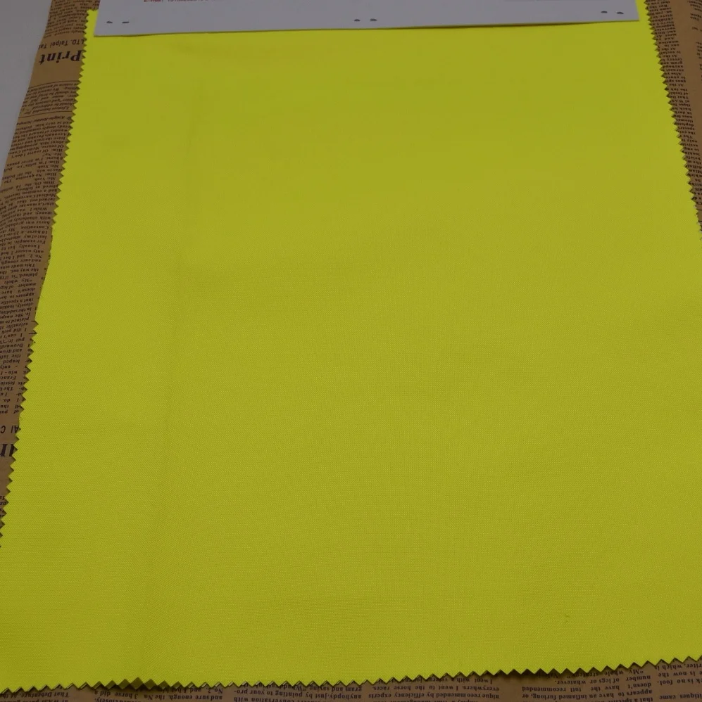 
300D elastic Oxford cloth fluorescent yellow waterproof breathable white fabric 