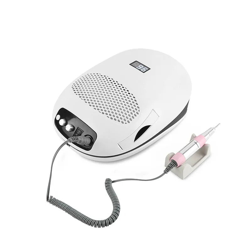 4-in-1 Nail Uv Lamp Fan Suction Dust Cleaner 140w Manicure Polishing Collector vacuum cleane Professional Salon Dryer Dust Clean
