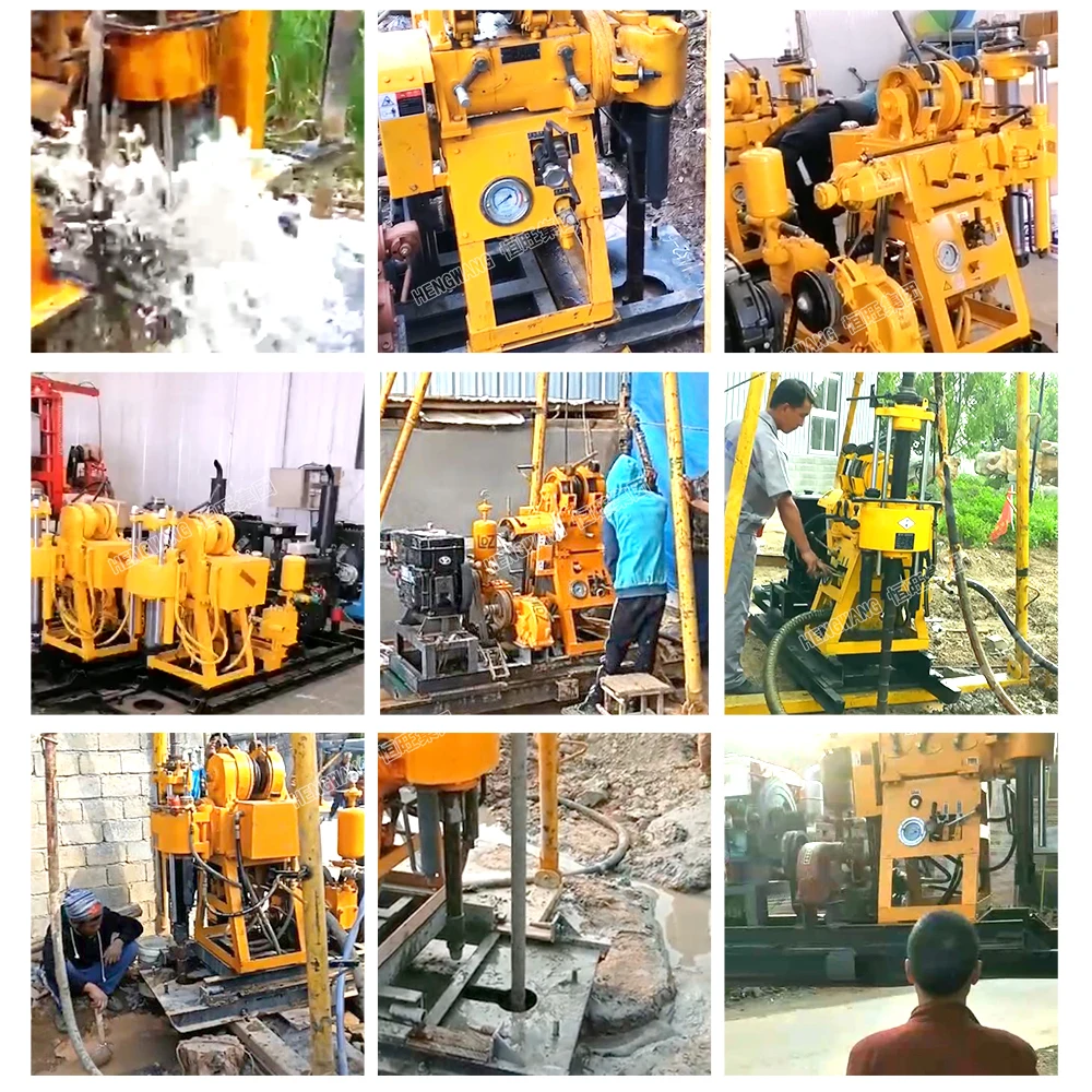 Cheap HW-160 160m Depthfull Hydraulic Core Drilling Rig Equipment Russia for Water Well