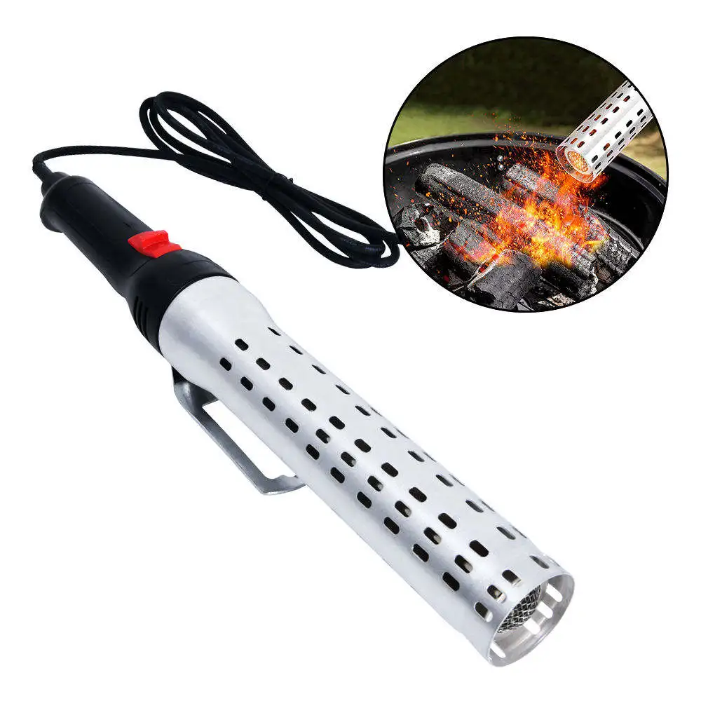 VERTAK 2000W Outdoor Kitchen Wood Burner Bbq Firestarting Lighter Charcoal Fire Starter Electric Lighter for Grill and Firewood
