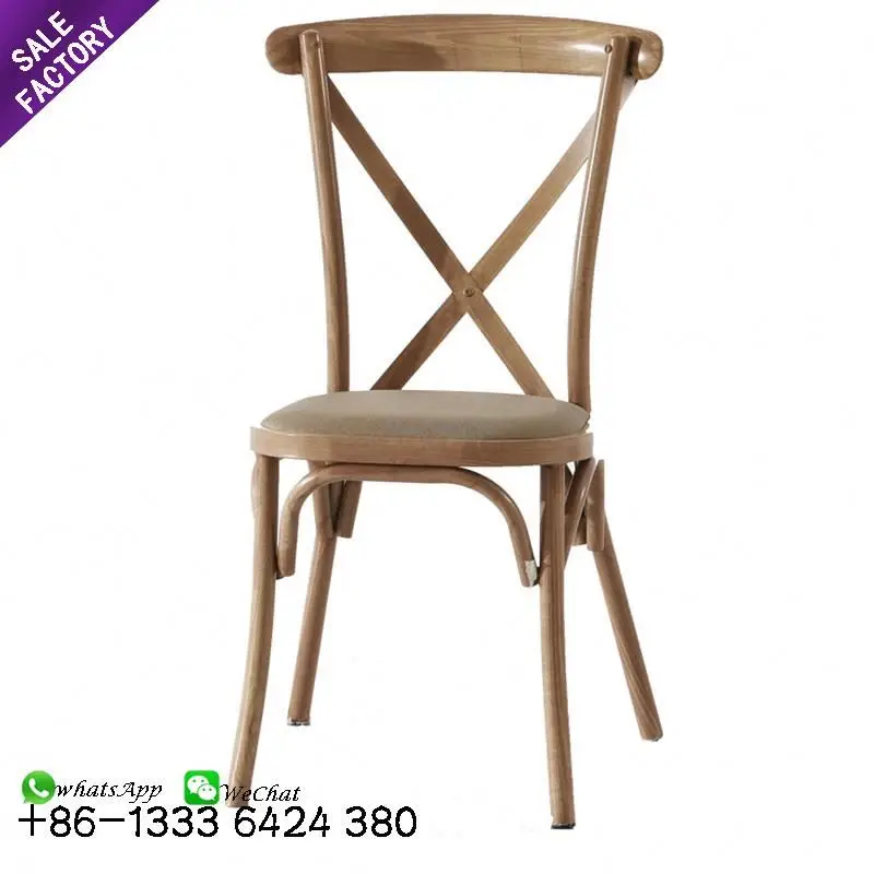 Wholesale Banquet Furniture Banquet Wedding Event Furniture Cross Back Crossback Chair For Party