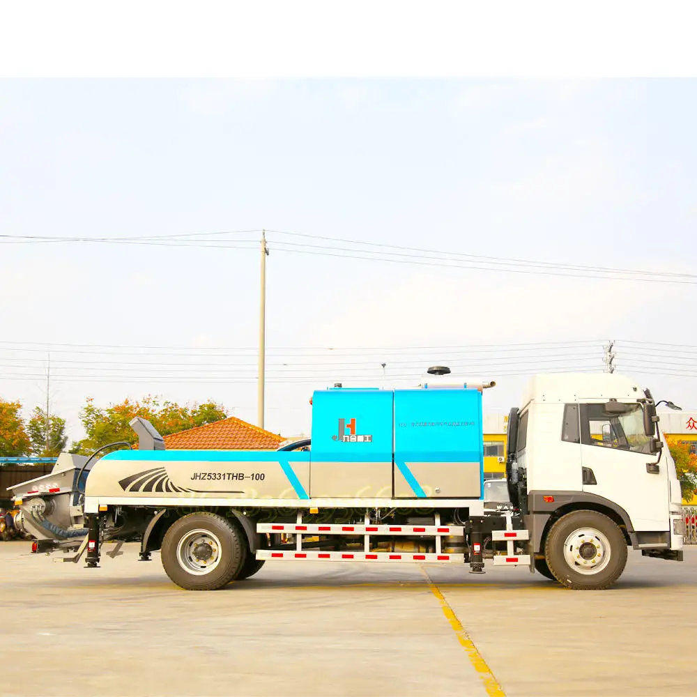 Jiuhe LOW PRICE Concrete Line Pump Mobile Volumetric City Cement Line Pump Mounted Concrete Pump