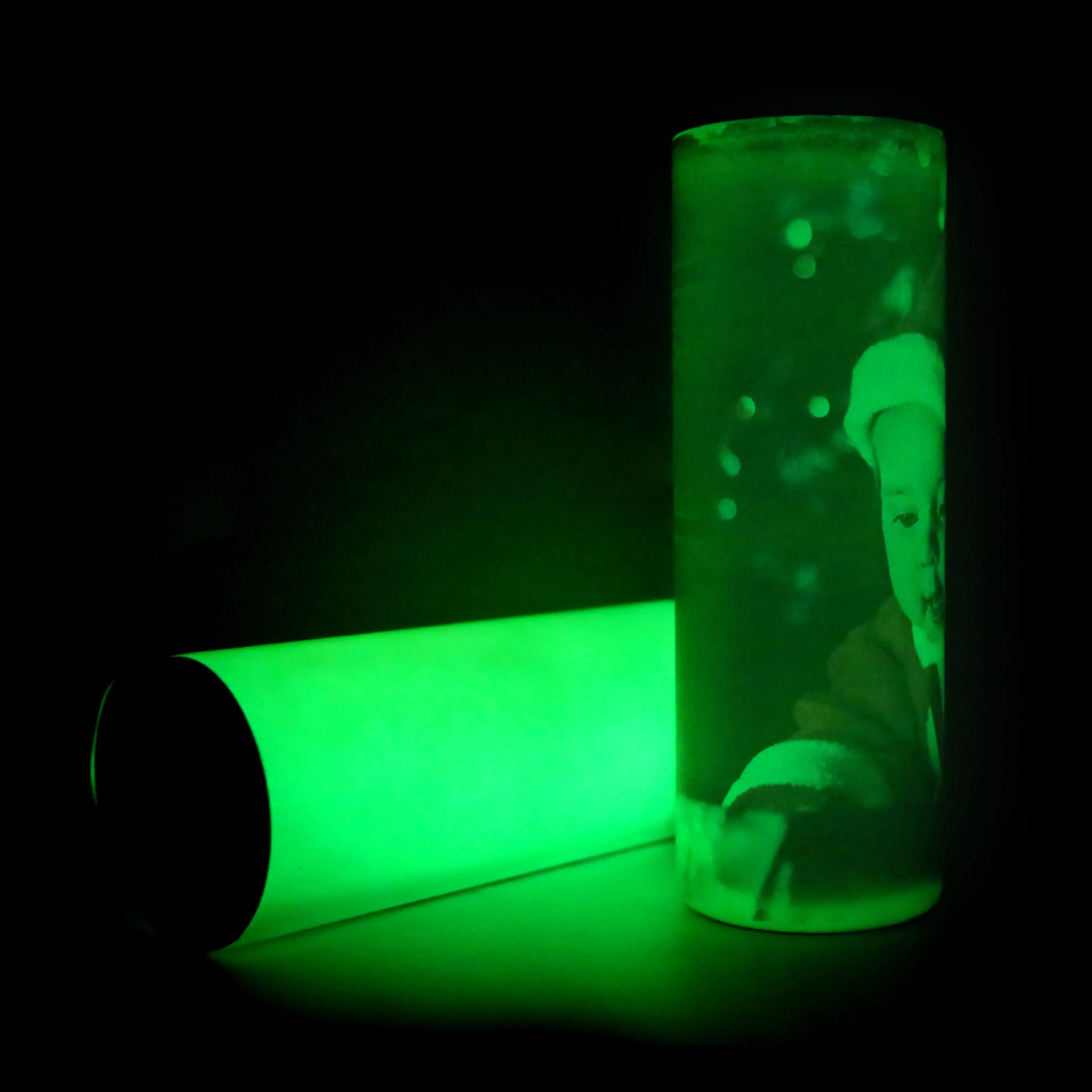 Us warehouse sublimation blank 20oz luminous paint stainless steel glow in the dark slim straight sublimation tumbler