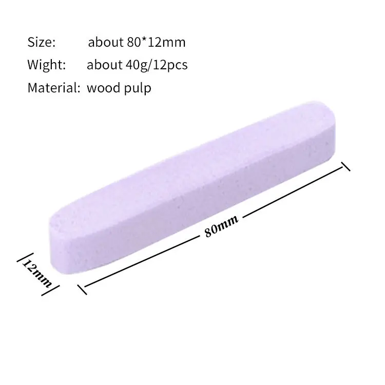 12pcs/pack PVA Material Water Damped Expanding Compressed Cellulose Facial Sponge