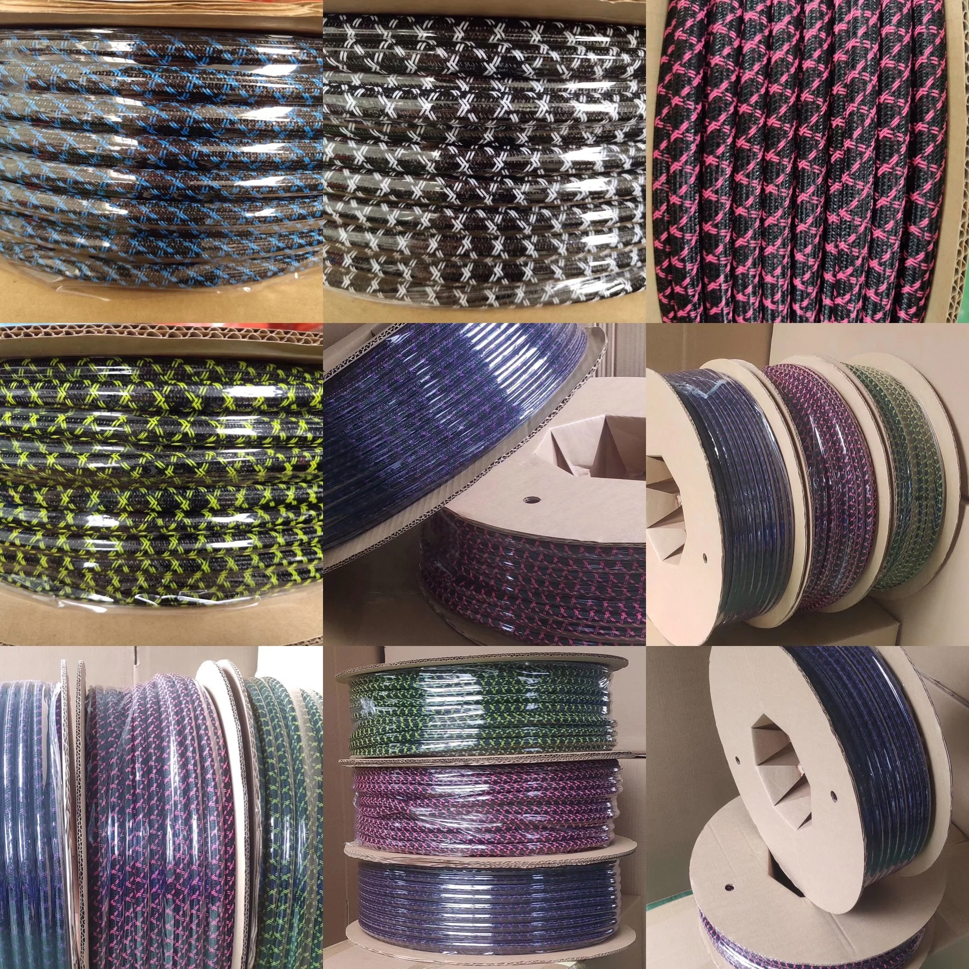  EKO 13mm PET multicolor durable braided spilt cable collector wire organizer wrap for computer TV and