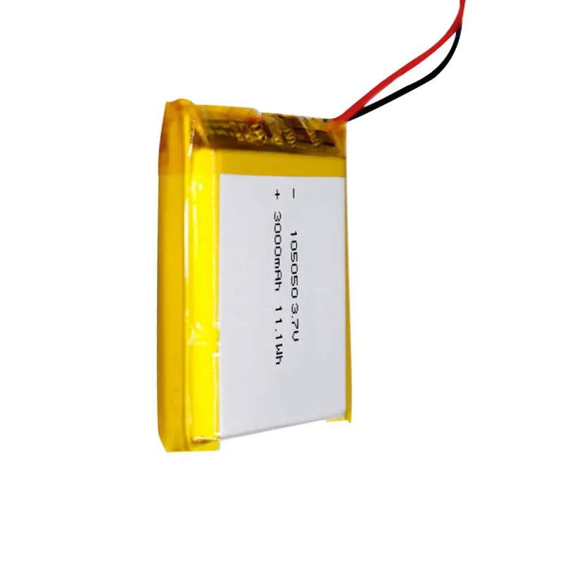 LP105050 battery 3.7v 3000mah li-polymer rechargeable battery 105050 3.7 v 3000mah battery for tablet