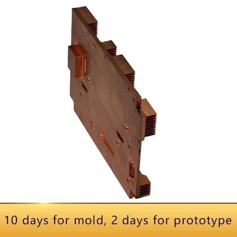 FM oem customized skiving fin copper shovel radiator heatsink large heat sink with cooper block cooler