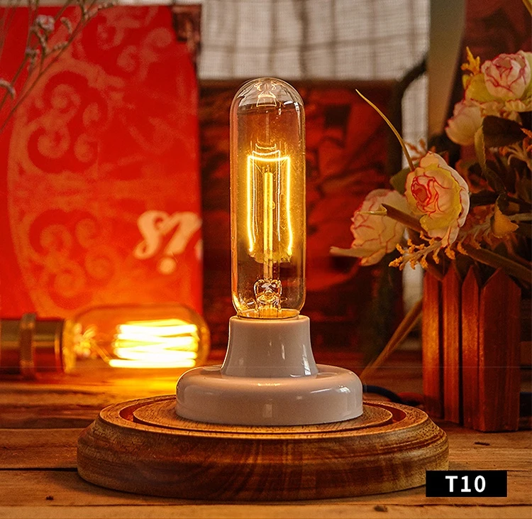 Лампа накаливания Эдисона T100 220 В E27 40 Вт 60 T10