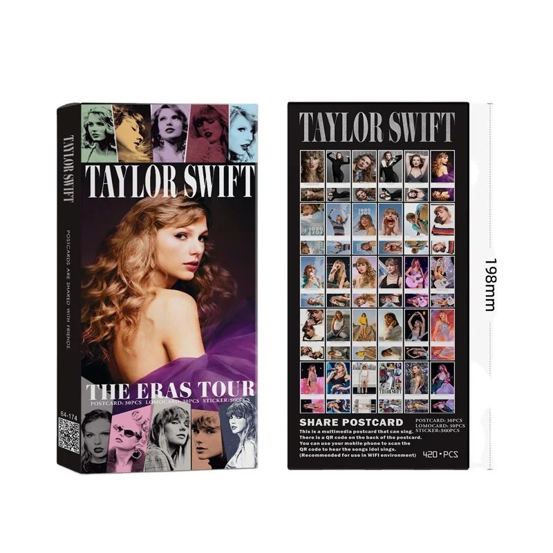 Popular American Country Singer Tyler 420 LOMO Cards New Album with 30 Single Sided LOMO Cards 360pcs Stickers 30pcs Postcards