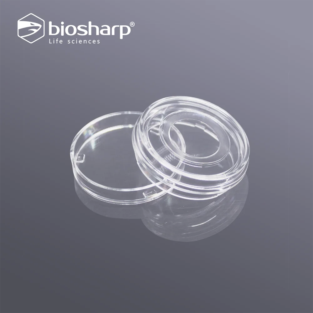 Горячая Распродажа, Конфокальная тарелка, 35 мм, стеклянное дно размером 15 мм, прозрачная, стерильная, индивидуальная упаковка для лабораторного использования