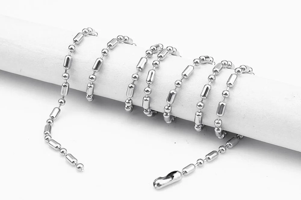 
Stainless steel chain custom length chain for necklace for pendant long both sizes ball chain BZL0200JZ 