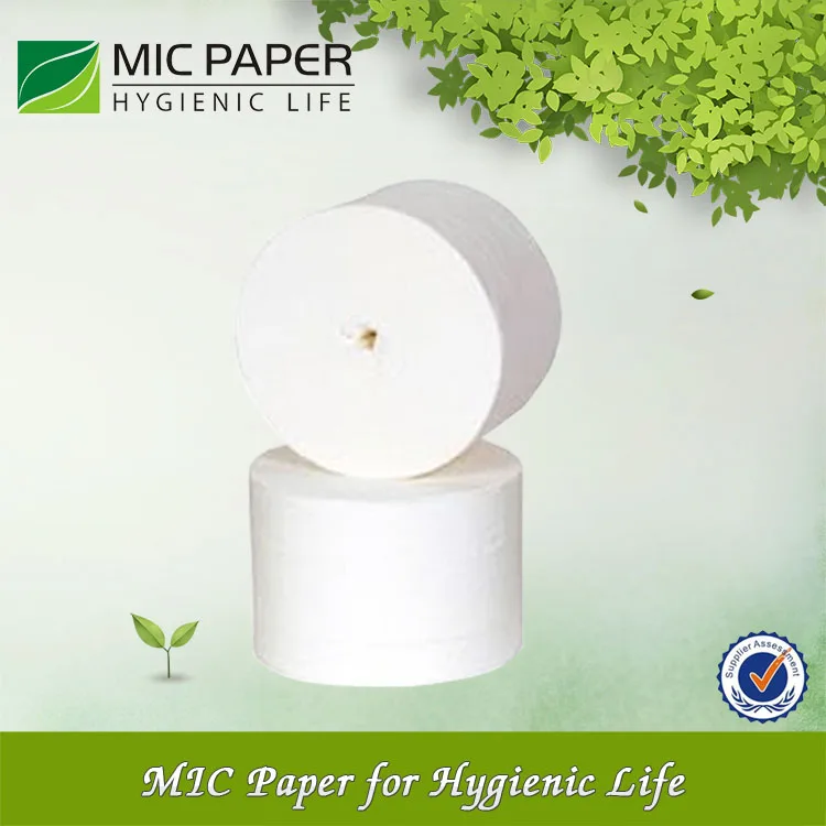 Factory High Quality Tissue Paper Manufacturers Custom Size Coreless Roll Papersoft Tissue Coreless Tissue PSD for Bathroom