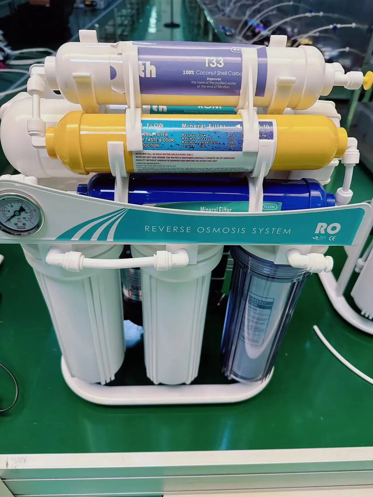 7stages 600GPD Reverse Osmosis Water Filter System  RO membrane water purifier