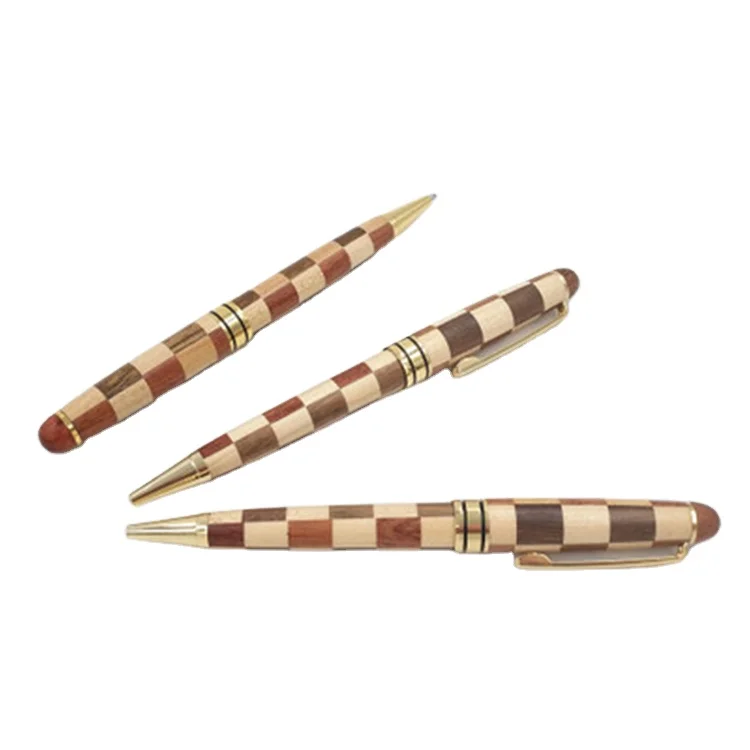 Умелый производитель, набор ручек, деревянная поворотная, хороший подарок, деревянная шариковая ручка