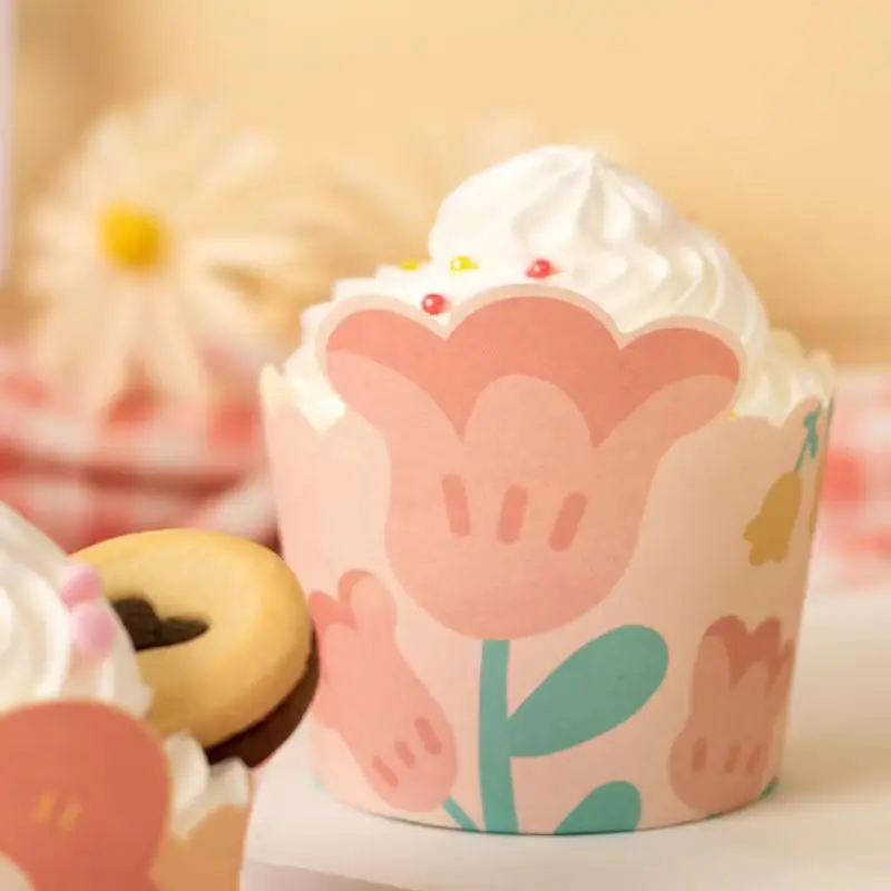 Cupcake Liner With Personal Liner Customized Logo Printing Baking Cupcake Liner Top-rated Paper Cupcake