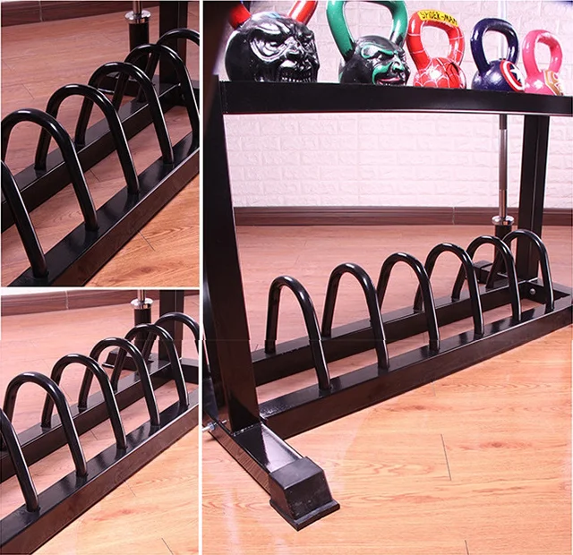 Hot Sale 2 Layer Kettlebell Storage Equipment Rack Use Storage Rack Commercial  Barbell Weight Stand Dumbbell Rack