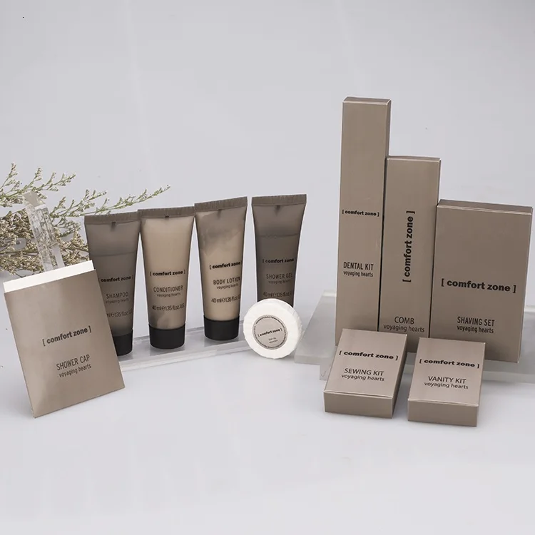 Biodegradable Eco Friendly Hotel Dry Amenities Hotel Bathroom Amenities Accessories Set