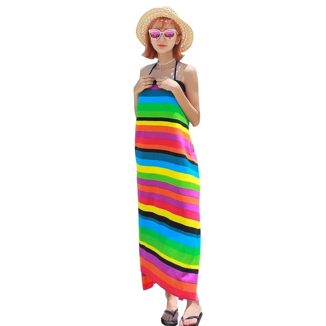 
RTS 180 100 towal rainbow extra large oversize towel beach quick dry microfiber beach towel 