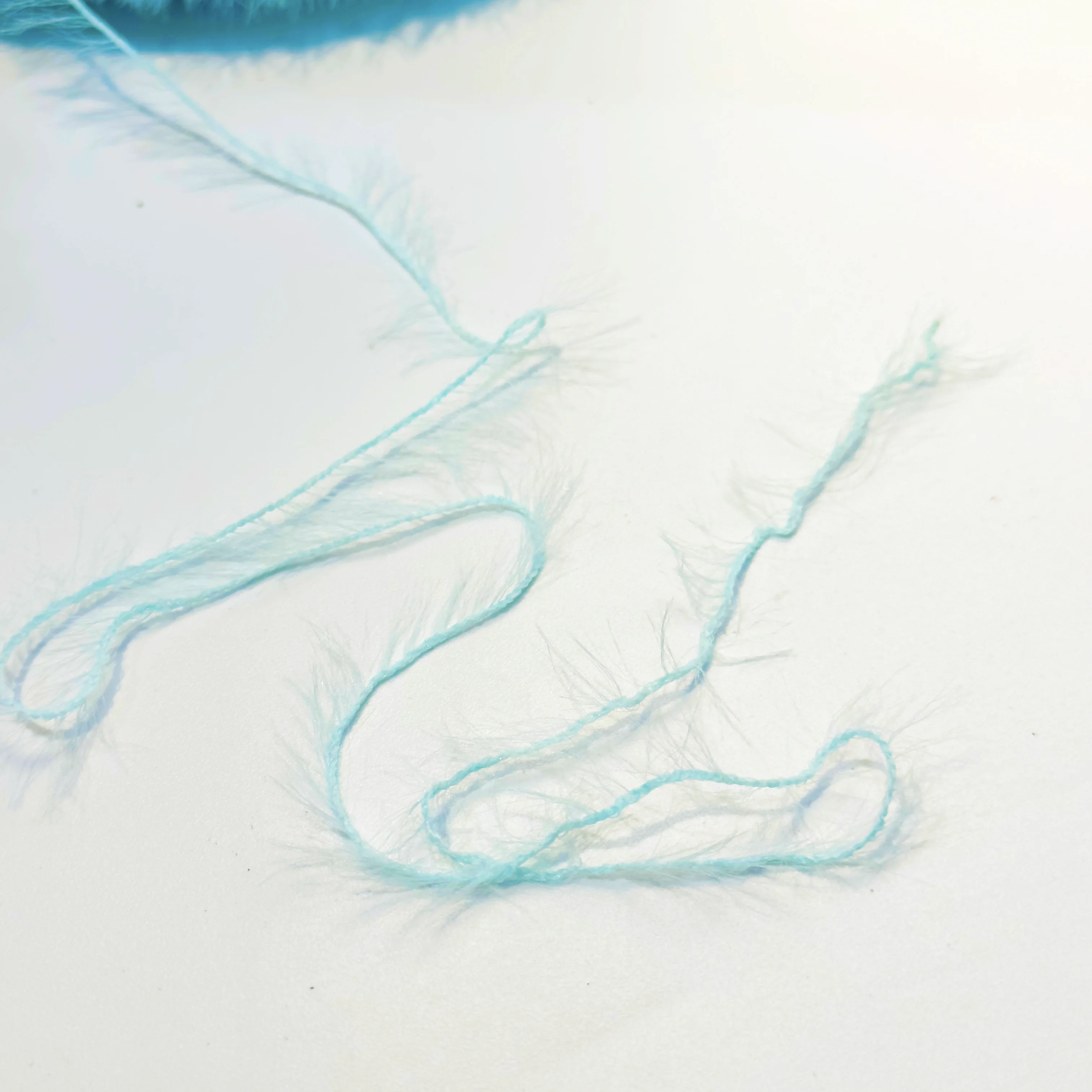 Imitate Rabbit cat Hair mink feather yarns fancy polyester yarn for knit sweater