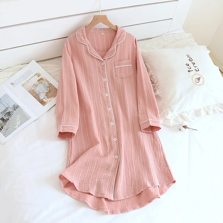 
Fancy Sleepwear Long Sleeve Casual Women Nightdress Night Dresses For Woman 