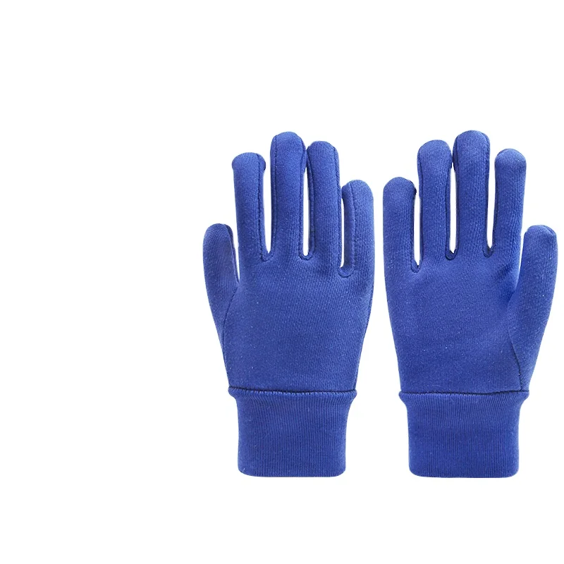 Cotton Knit Gloves Flush Fleece Warm Outdoor Winter Cold Freezer Work Hand High Low Temperature Resist Split Thermal Glove Heat