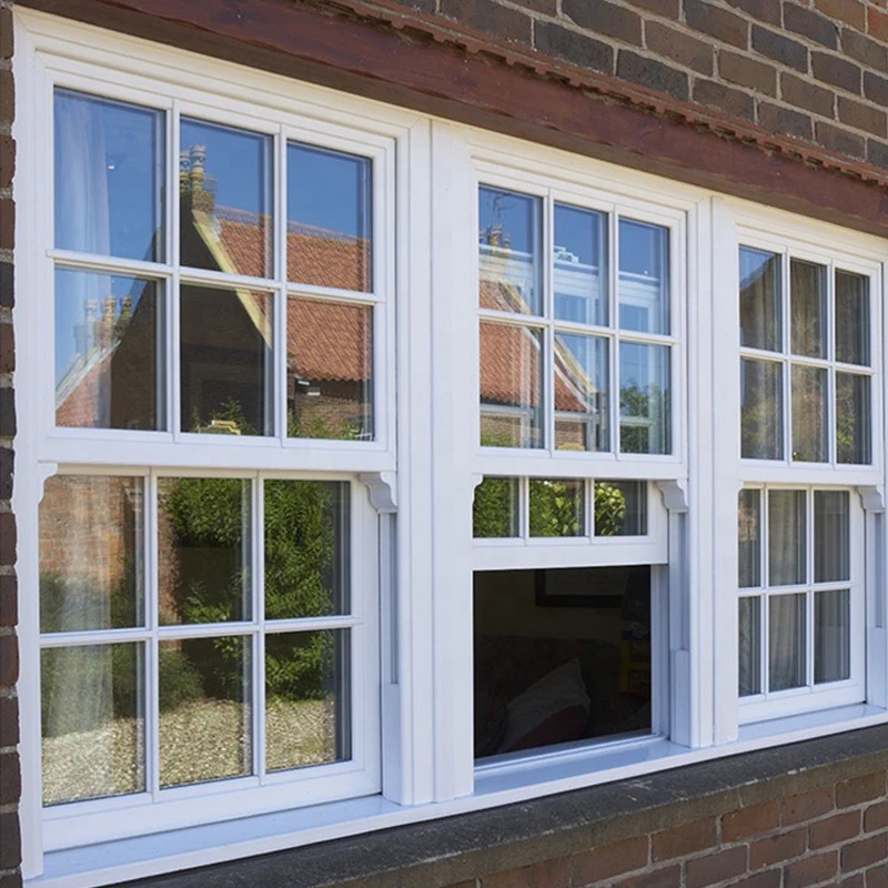 
NFRC aluminum glass sash windows 