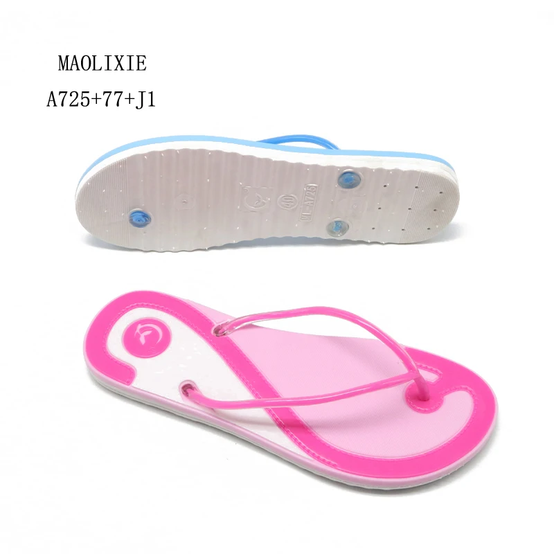 China manufacturer wholesale price plastic beach home ladies slippers woman flip flops