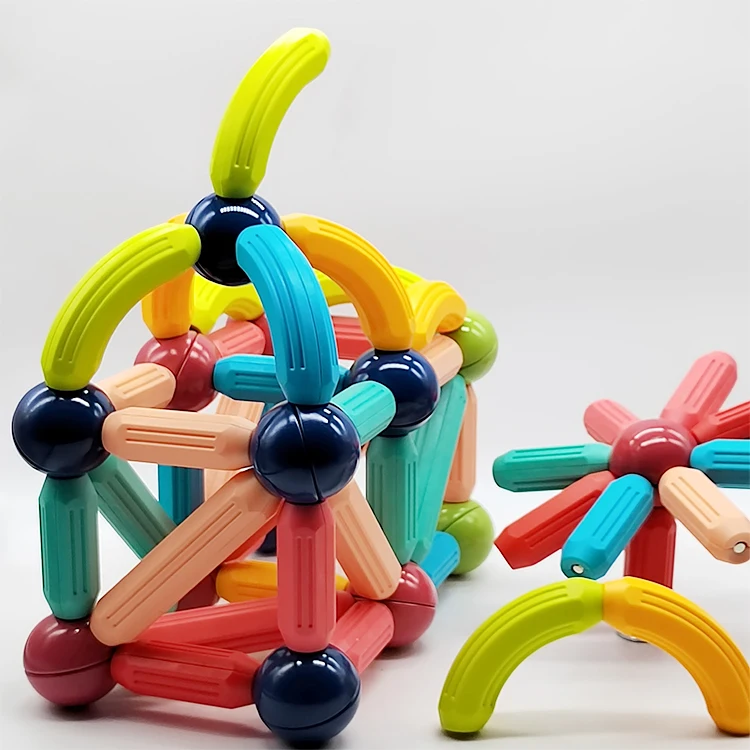 Magnetic stick and ball preschool safe building magnetic toys magic magnet stick toy