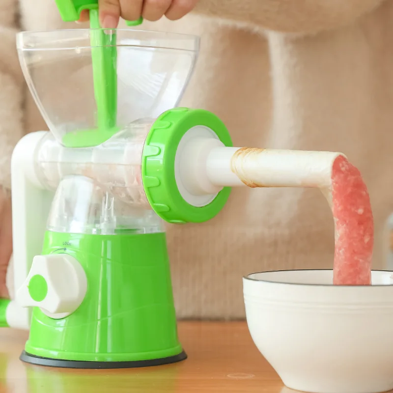 Household Rotary Cheese Grater Salad Shredder Vegetable Slicer Manual Meat Grinder