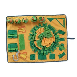 Портативная интерактивная игра-головоломка с кормом, игрушка для домашних питомцев, для носа, для работы, коврик для медленного питания, коврик с запахом для тренировок и лечения собак