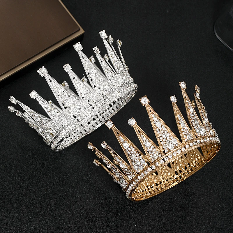 
Fashion Crowns Wedding And Pageant Bridal Kids Birthday Crystal Headband Zircon Bride Rhinestone Beauty Woman Queen Crown Tiaras 