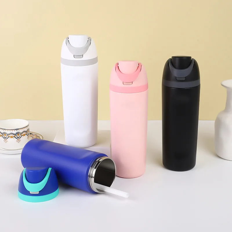 BPA-Free Stainless Steel Sports Water Bottle with Lid for Adults Camping Boiling Water Stainless Steel Water Bottles