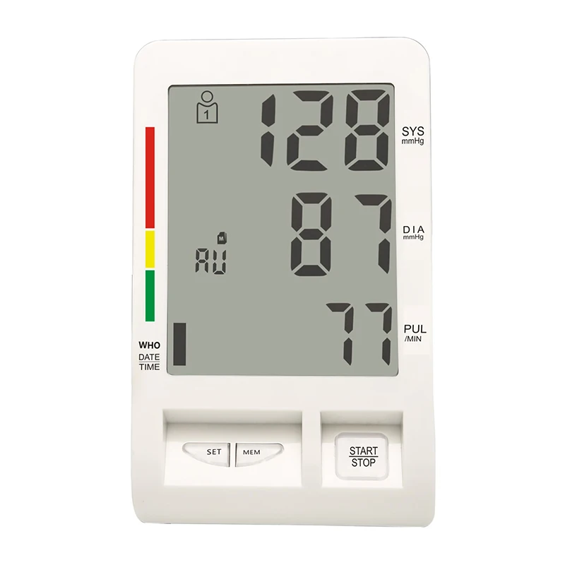 SZMIQU Medical Portable Automatic Upper Arm BP Machine Sphygmomanometer BP Monitor Digital Blood Pressure Monitor With bigscreen